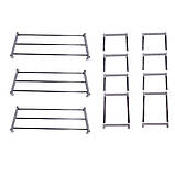 Підлоговий стелаж над унітазом Металева стійка з полицями у ванну кімнату 148х55х25 см, фото 3