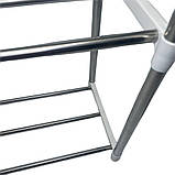 Підлоговий стелаж над унітазом Металева стійка з полицями у ванну кімнату 148х55х25 см, фото 5