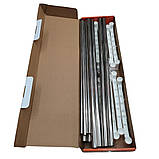 Підлоговий стелаж над унітазом Металева стійка з полицями у ванну кімнату 148х55х25 см, фото 9