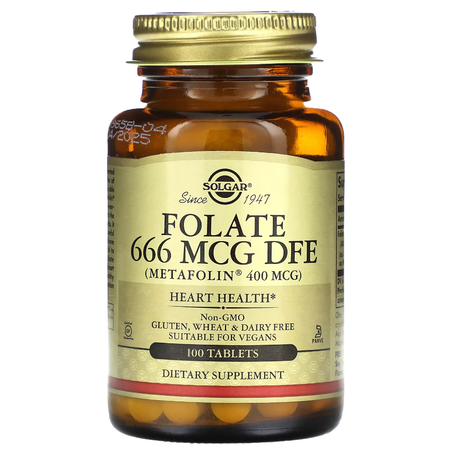 Folate 666 мкг Solgar 100 таблеток, фото 1