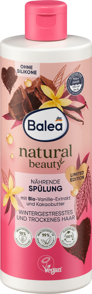 Кондиціонер для волосся Balea (Natural Beauty) з маслом какао, 350 мл