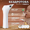 Аспіратор дитячий для носа назальний соплевідсмоктувач електричний з мелодіями 3 рівня 5в1, фото 5