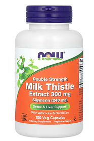 Cилімарин подвійної сили дії Milk Thistle Now Foods, 300 мг 100 капсул