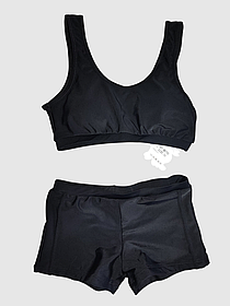 Дитячий підлітковий купальник шортики Fuba 7723 чорний 34 36 38 40 42 розмір