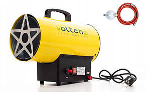 Газовий обігрівач VOLTENO VO2459 35кВт зі шлангом та редуктором