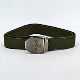 Ремінь тактичний з пряжкою «Хрест ЗСУ» оливковий, фото 6
