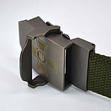 Ремінь тактичний з пряжкою «Хрест ЗСУ» оливковий, фото 9