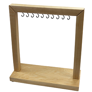 Підставка для тирс на 10 гачків КВАДРАТ, дерево