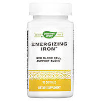 Залізо енергетичне, Energizing Iron, Nature's Way, 90 гелевих капсул