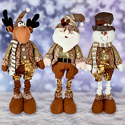 Новорічна фігура Stenson "Santa&Co" 110 см ноги-телескопічні (1 штука)