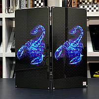 Нарди скляні у поєднанні з деревом подарункові Скорпіон 60×30×6см, фото 2