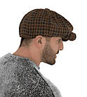 Кепка чоловіча восьмиклинка Хуліганка коричнева картата, фото 6
