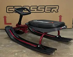 Дитячий снігокат санки VIPER від Crosser з м'яким сидінням, фото 5