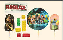 Набір топерів з мастики Roblox для хлопчика