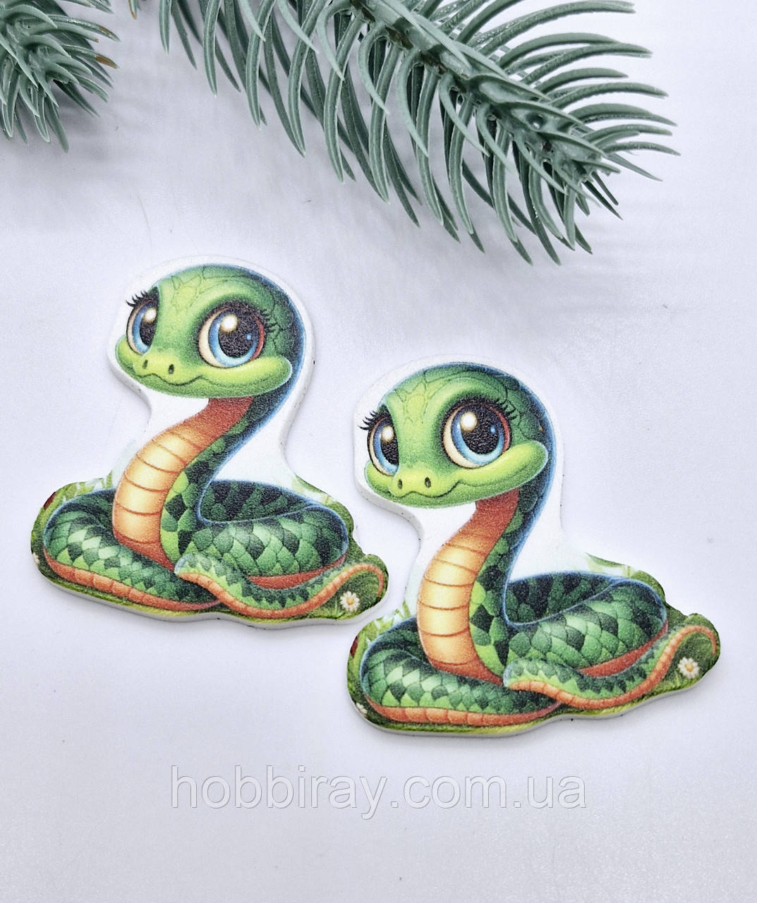 Серединка для бантиків. Новорічні. (планер, кабашон) 1 шт., фото 1