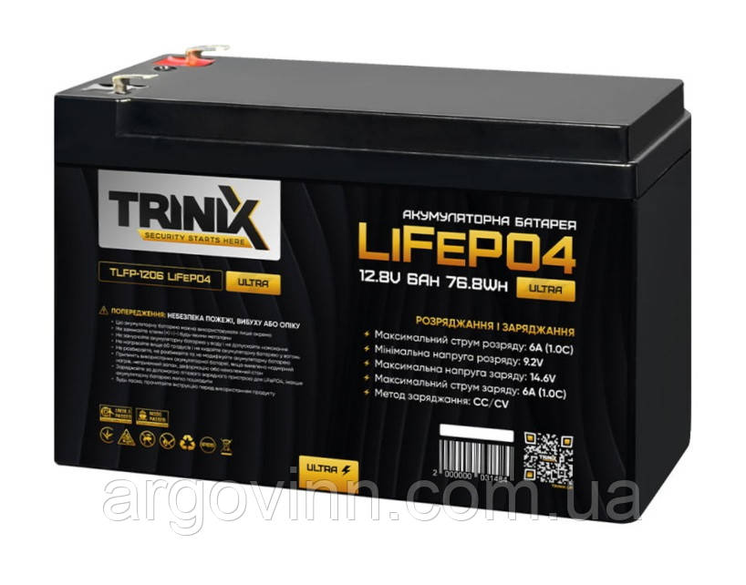 LiFePО4 акумуляторна батарея Trinix TLFP-1206 Ultra