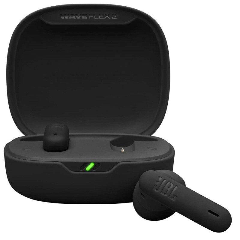 Бездротові навушники (Bluetooth-гарнітура) JBL Wave Flex 2 Black (JBLWFLEX2BLK), фото 1