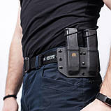 Подвійний паучер Ata-Gear Double pouch Ver. 1 для зброї Glock-17/22/47. Чорний, фото 3