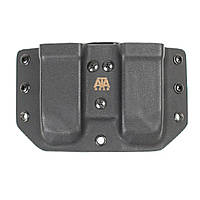 Подвійний паучер Ata-Gear Double pouch Ver. 1 для зброї Glock-17/22/47. Чорний