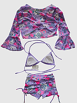 Дитячий підлітковий купальник шорти Fuba 1854 бузковий 34 36 38 40 42 розмір, фото 4