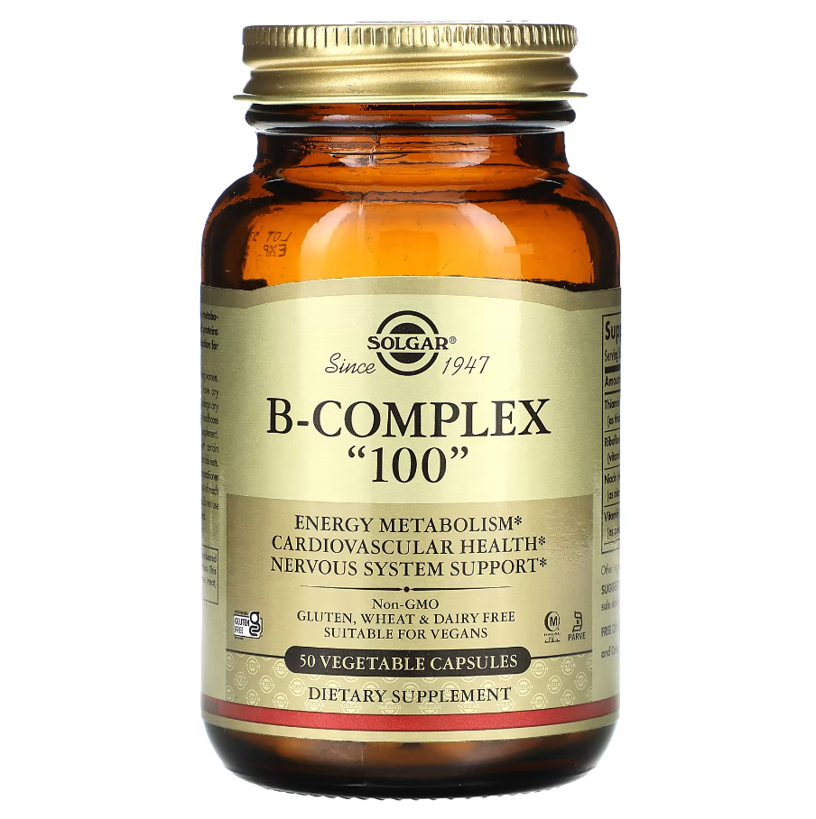 B-Complex "100" Solgar 50 капсул, фото 1