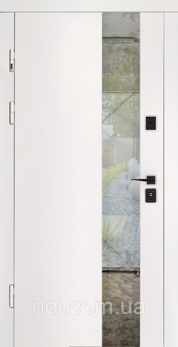 Преміальні вхідні двері з терморозривом модель Ufo Ral 9003, фото 1