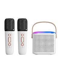 Дитяча портативна караоке система Y1 Bluetooth колонка + два мікрофони