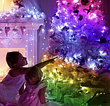 Розумна Світлодіодна гірлянда 10м, RGB, USB, управління через телефон з додатком, водонепроникна, для дому та на ялинку, фото 4