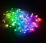 Розумна Світлодіодна гірлянда 10м, RGB, USB, управління через телефон з додатком, водонепроникна, для дому та на ялинку, фото 5