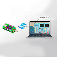 Смарт-тестер USB Meter RD UM24C з кольоровим дисплеєм та Bluetooth