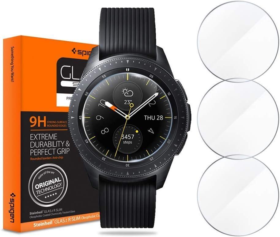 Захисне скло Spigen для Samsung Galaxy Watch (42 mm) — GLAS.tR Slim, 3 шт (600GL25075)