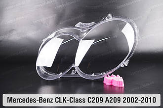 Скло фари Mercedes-Benz CLK-Class C209 A209 (2002-2010) ліве