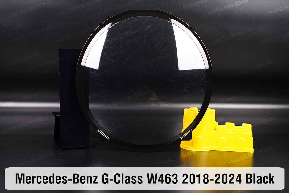 Скло фари Mercedes-Benz G-Class W463 Black (2018-2024) ліве