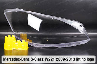 Скло фари Mercedes-Benz S-Class W221 no logo (2009-2013) рест праве
