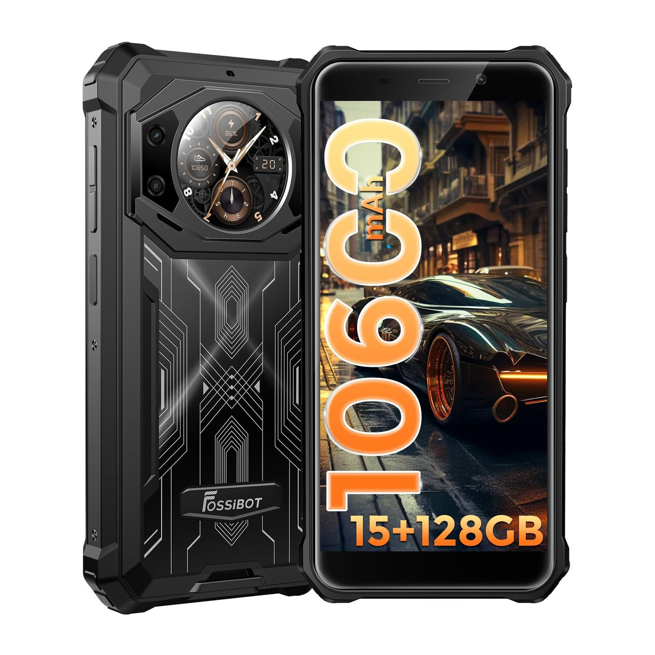 Протиударний телефон Fossibot F101 Pro 8/128 Gb, 10600 mAh, IP69K захист