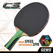 Ракетка для настільного тенісу Gewo CS Energy Carbon Pro FL (Red/Black), фото 5