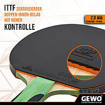 Ракетка для настільного тенісу Gewo CS Energy Carbon Pro FL (Red/Black), фото 6