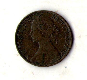 Велика Британія Королева Вікторія 1 фартінг, 1873 рік №2689, фото 1