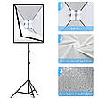 Комплект постійного студійного світла 2 софтбоксу на 4 лампи Е27 Puluz 50x70 см, фото 6