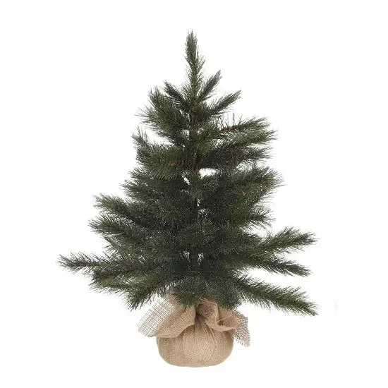 Сосна штучна TriumphTree Forest Frosted 45 см зелена з інеєм, маленька новорічна ялинка