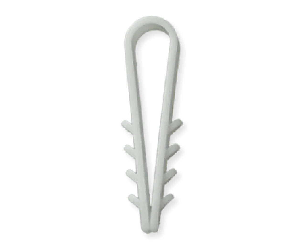 Дюбель-затискач для круглого кабелю D 8 білий, фото 1