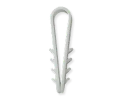 Дюбель-затискач для круглого кабелю D  8 білий