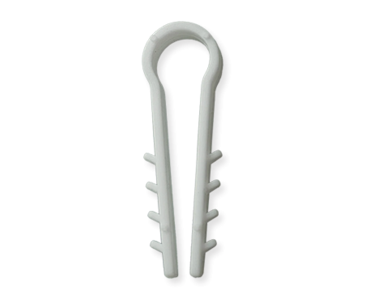 Дюбель-затискач для круглого кабелю D 10 білий, фото 1