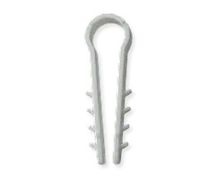 Дюбель-затискач для круглого кабелю D  10 білий