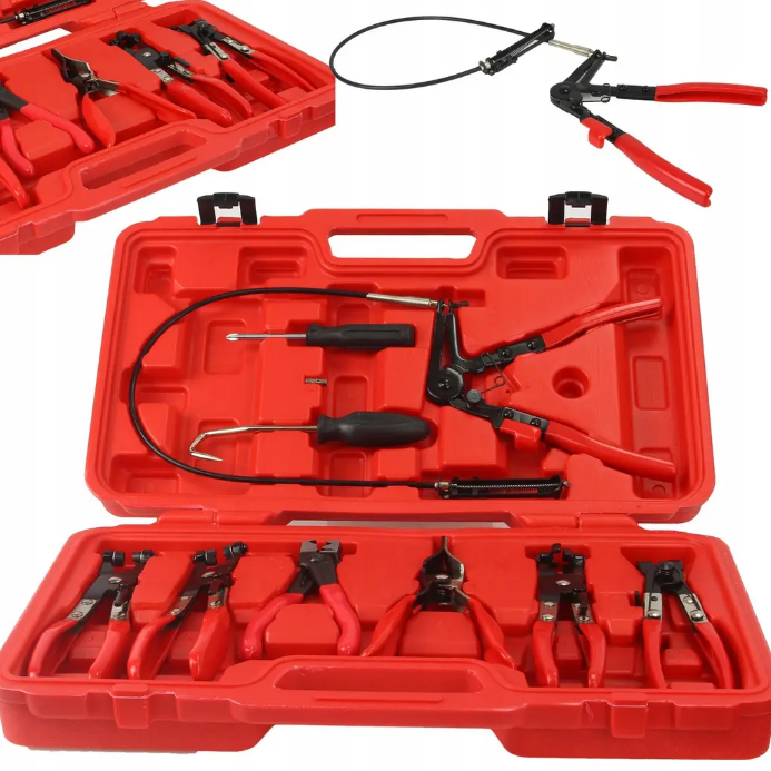 Набір кліщів щипці  для зняття хомутів 9 шт. MAR-POL M49545, фото 1