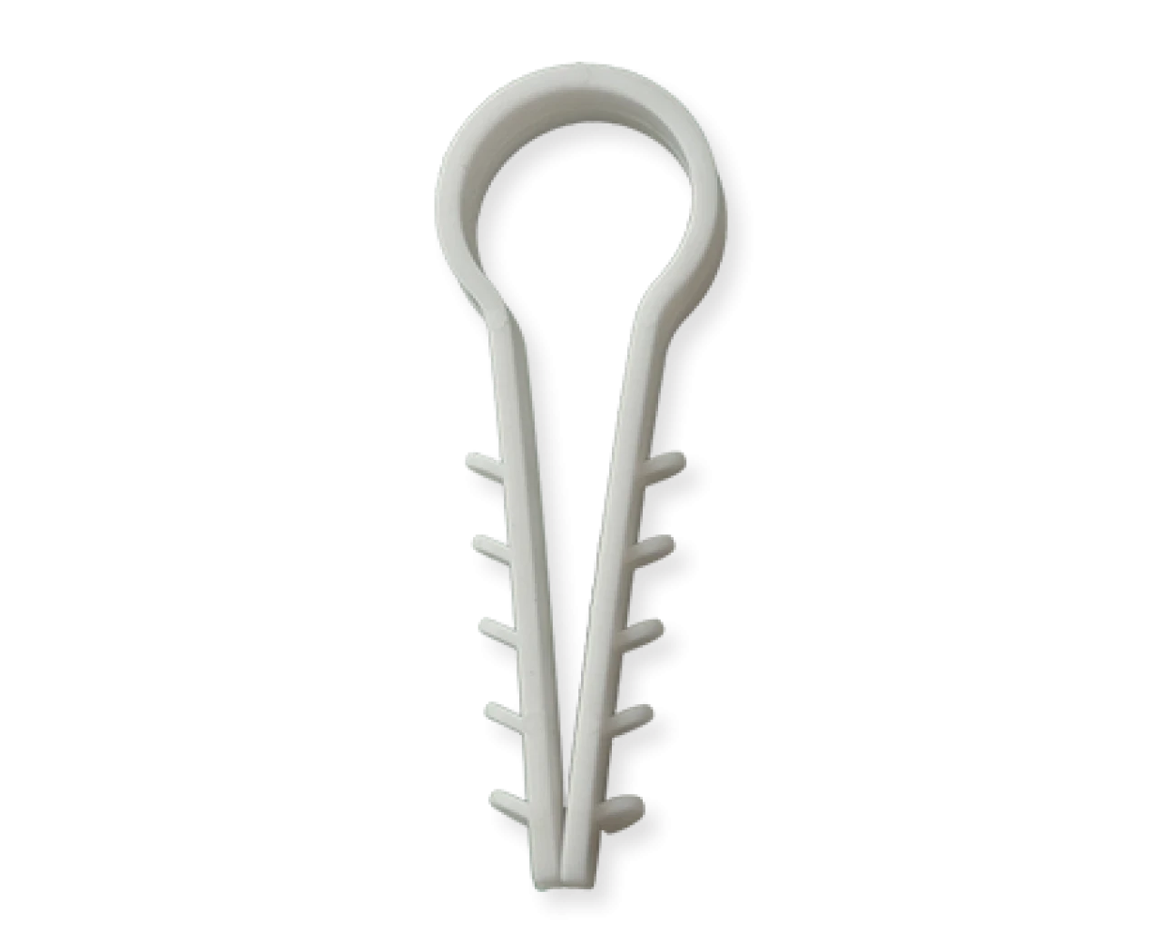 Дюбель-затискач для круглого кабелю D 16 білий, фото 1