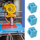 Силіконова «шкарпетка» термозахисна для хотенду E3D-V5 у Anycubic Mega I3/ I3-X/ I3-S/ 4Max PRO/ Kossel/ Chiron/ Predator (Чорний), фото 10