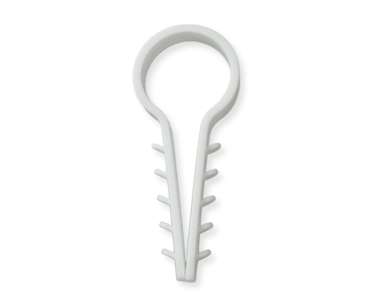 Дюбель-затискач для круглого кабелю D 20 білий, фото 1