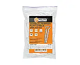 Дюбель-затискач для плоского кабелю 6х3 мм, білий, фото 2