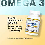 California Gold Nutrition, Омега-800, ультраконцентрований риб’ячий жир Омега-3, форма тригліцеридів, 30 капс, фото 6